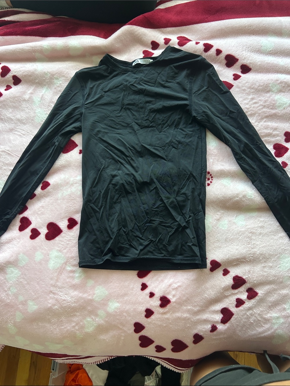 Long-Sleeve Black Top